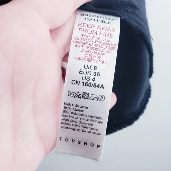 Topshop Glitter Velvet Slip Mini Dress New With Tags - Picture 9 of 10